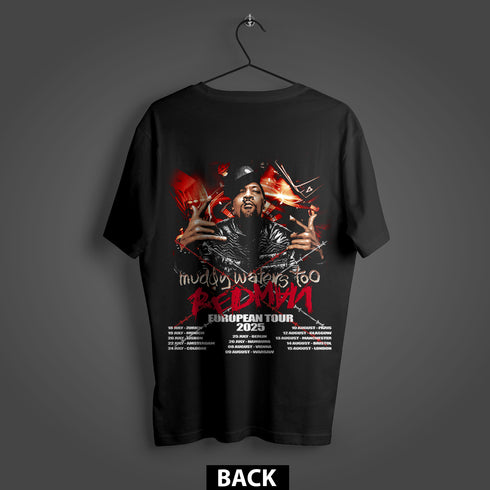 Redman Muddy Waters Too European Tour 2025 Premium Oversized Double-Sided T-Shirt (Unisex)